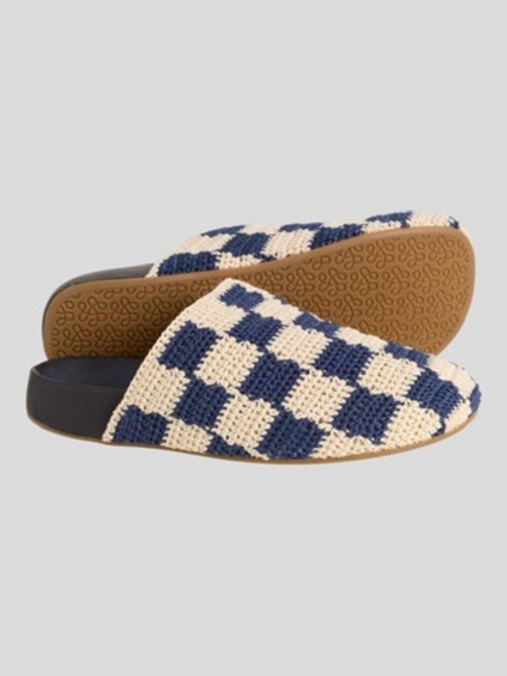 THE SAK Women's Crochet BOLINGAS CLOG Denim Check Checkered New NIB 8 9 10